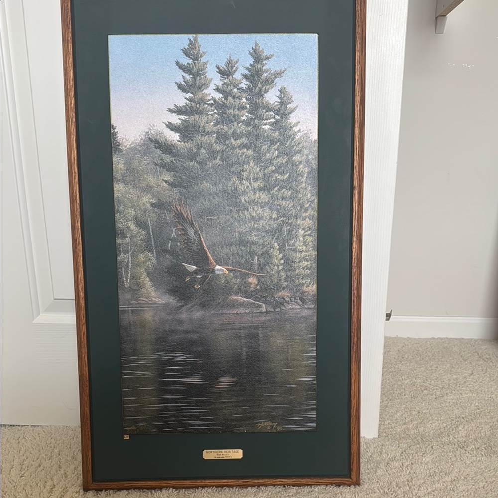 Rick Kelley Art 
Framed Nature Artwork with Eagle